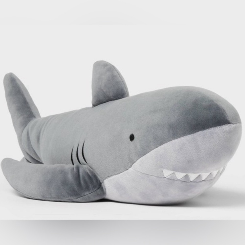 Pillowfort Shark Weighted Plush Throw Pillow sensory
